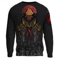 Viking Sweatshirt - Raven Of Odin RLT12 - Wonder Print Shop
