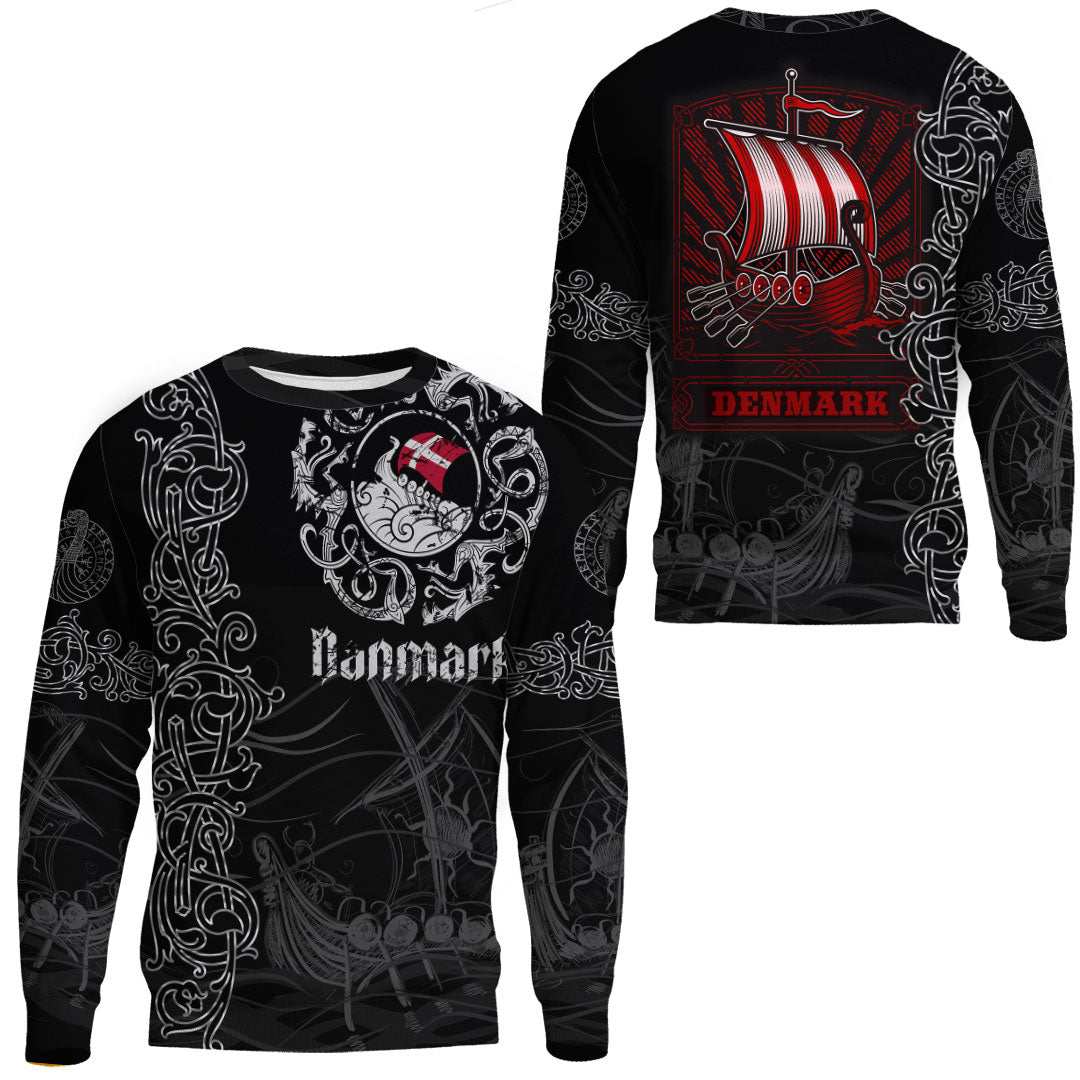 Viking Clothing Viking Drakkar Denmark Warship Sweatshirts RLT12 - Wonder Print Shop