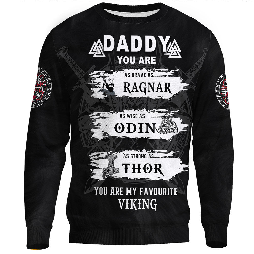 Viking Clothing Viking Daddy Sweatshirts RLT12 - Wonder Print Shop