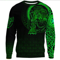 Viking Clothing Viking Fenrir Norse 3D Green Sweatshirts RLT12 - Wonder Print Shop