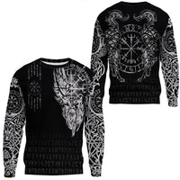 Viking Clothing Viking Compass Vegvisir Tattoo Sweatshirts RLT12 - Wonder Print Shop
