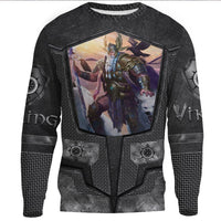 Viking Clothing Armor 3D Style Viking Odin Sweatshirts RLT12 - Wonder Print Shop