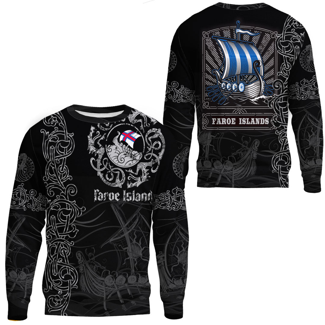 Viking Clothing Viking Drakkar Faroe Islands Warship Sweatshirts RLT12 - Wonder Print Shop