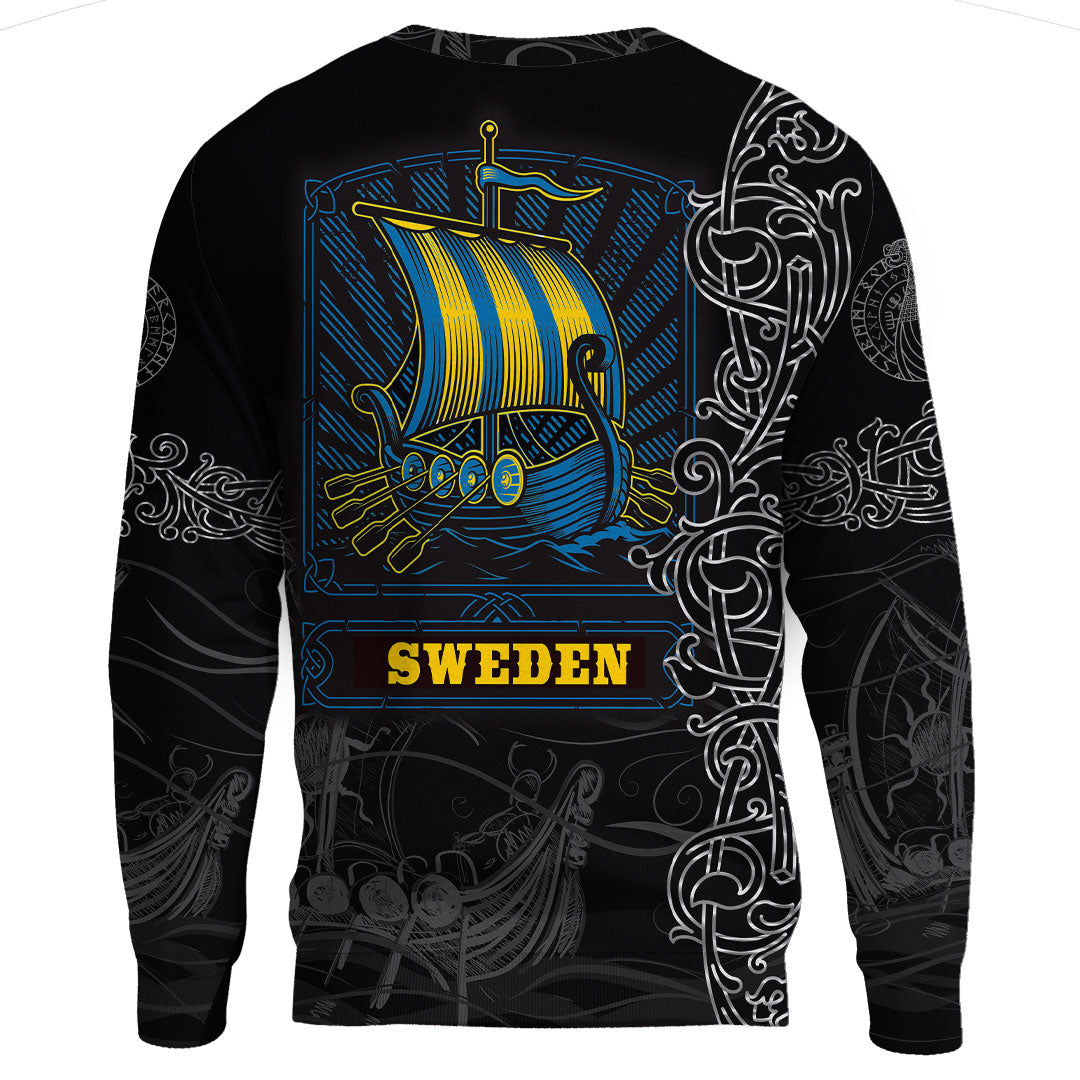Viking Clothing Viking Drakkar Sweden Warship Sweatshirts RLT12 - Wonder Print Shop
