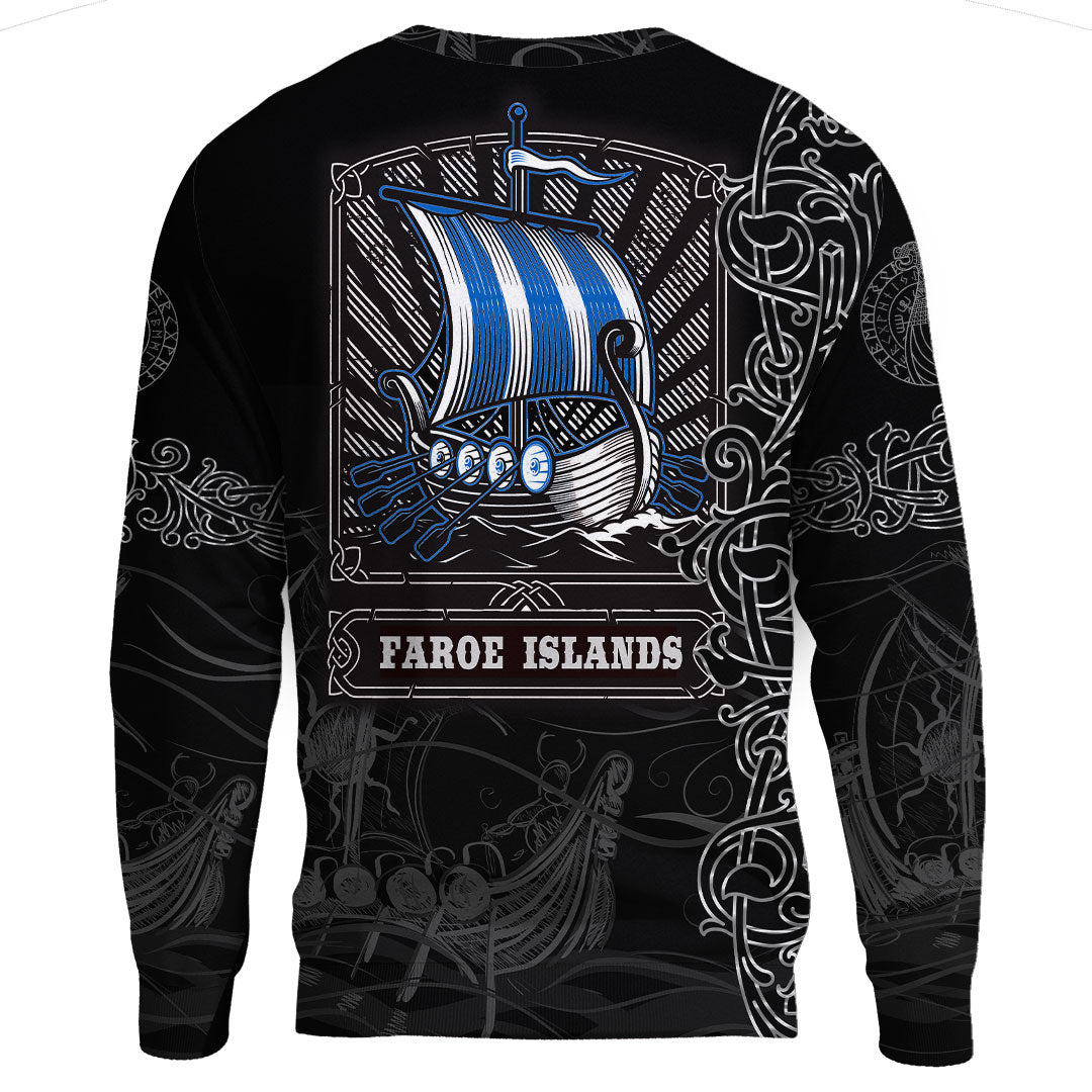Viking Clothing Viking Drakkar Faroe Islands Warship Sweatshirts RLT12 - Wonder Print Shop