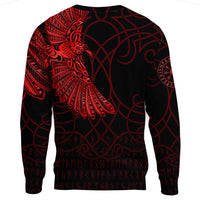 Viking Clothing Viking Odins Raven Tattoo Red Version Sweatshirts RLT12 - Wonder Print Shop
