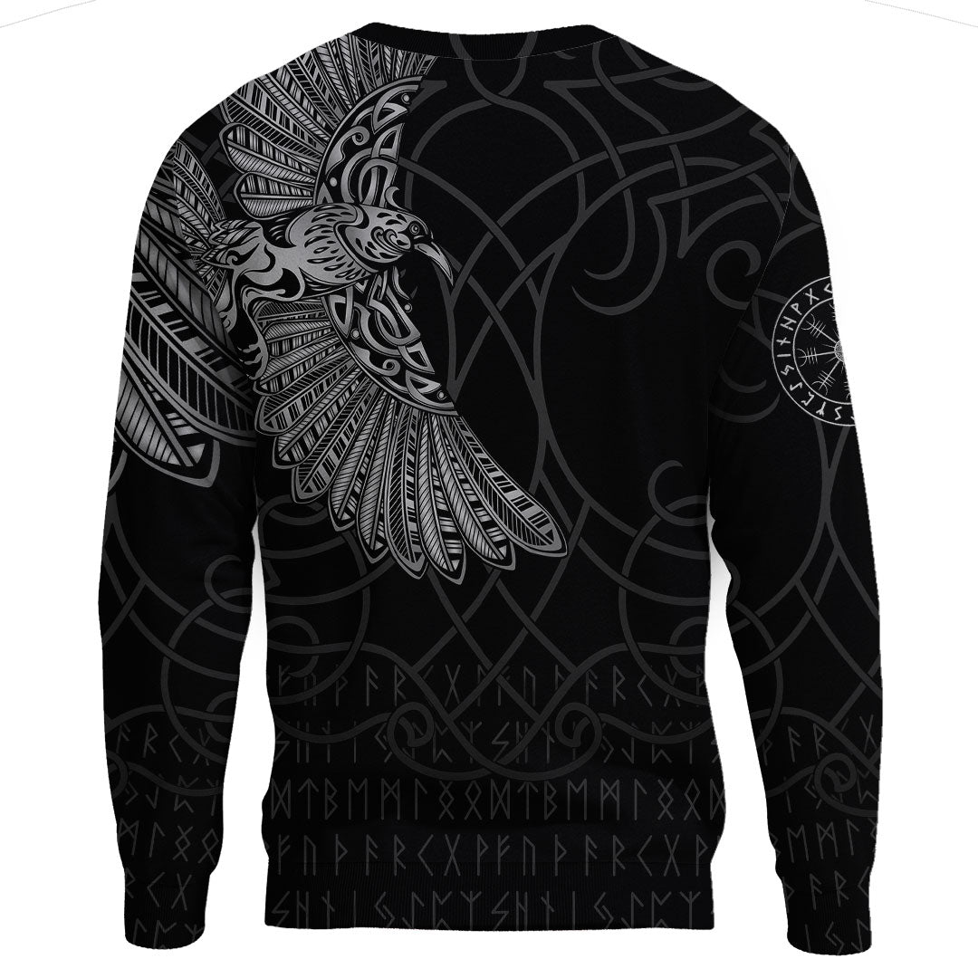 Viking Clothing Viking Odins Raven Tattoo Sweatshirts RLT12 - Wonder Print Shop