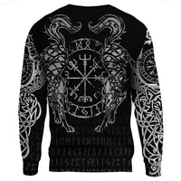 Viking Clothing Viking Compass Vegvisir Tattoo Sweatshirts RLT12 - Wonder Print Shop
