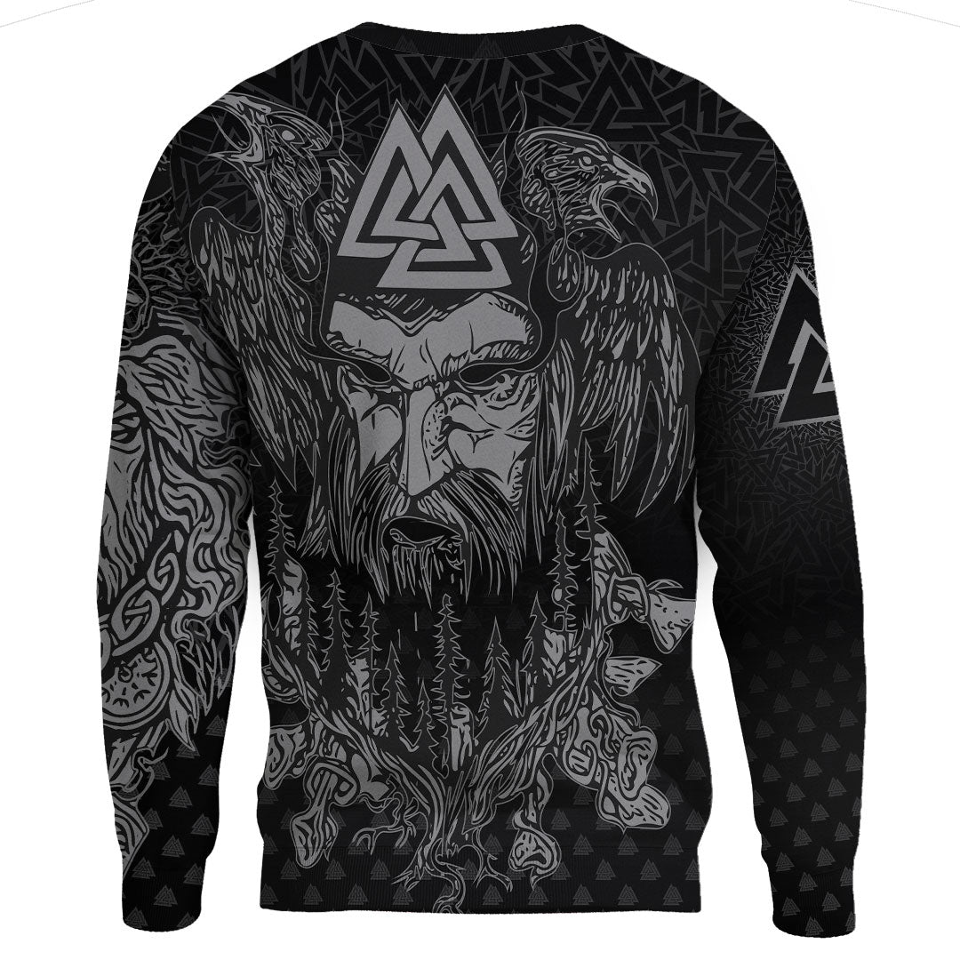 Viking Clothing Viking Odin Raven Tattoo Style Special Version Sweatshirts RLT12 - Wonder Print Shop