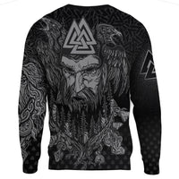 Viking Clothing Viking Odin Raven Tattoo Style Special Version Sweatshirts RLT12 - Wonder Print Shop
