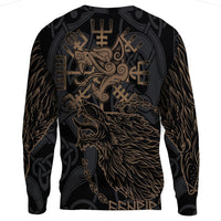 Viking Clothing Viking Fenrir Norse Wolf Sweatshirts RLT12 - Wonder Print Shop