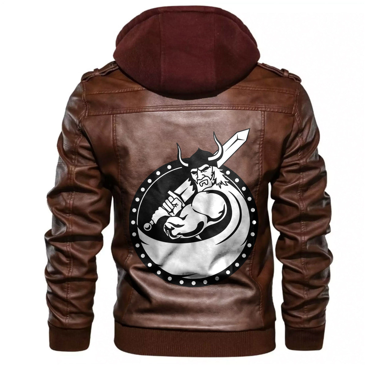Viking Symbol Or Mascot Leather Jacket RLT12 - Wonder Print Shop