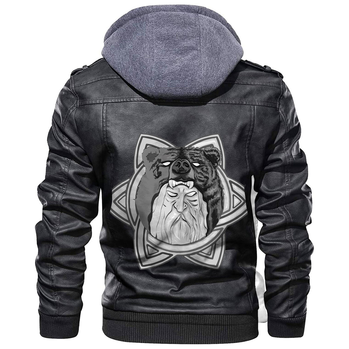 Viking Symbol Meaning Create Your Own Reality Leather Jacket RLT12 - Wonder Print Shop