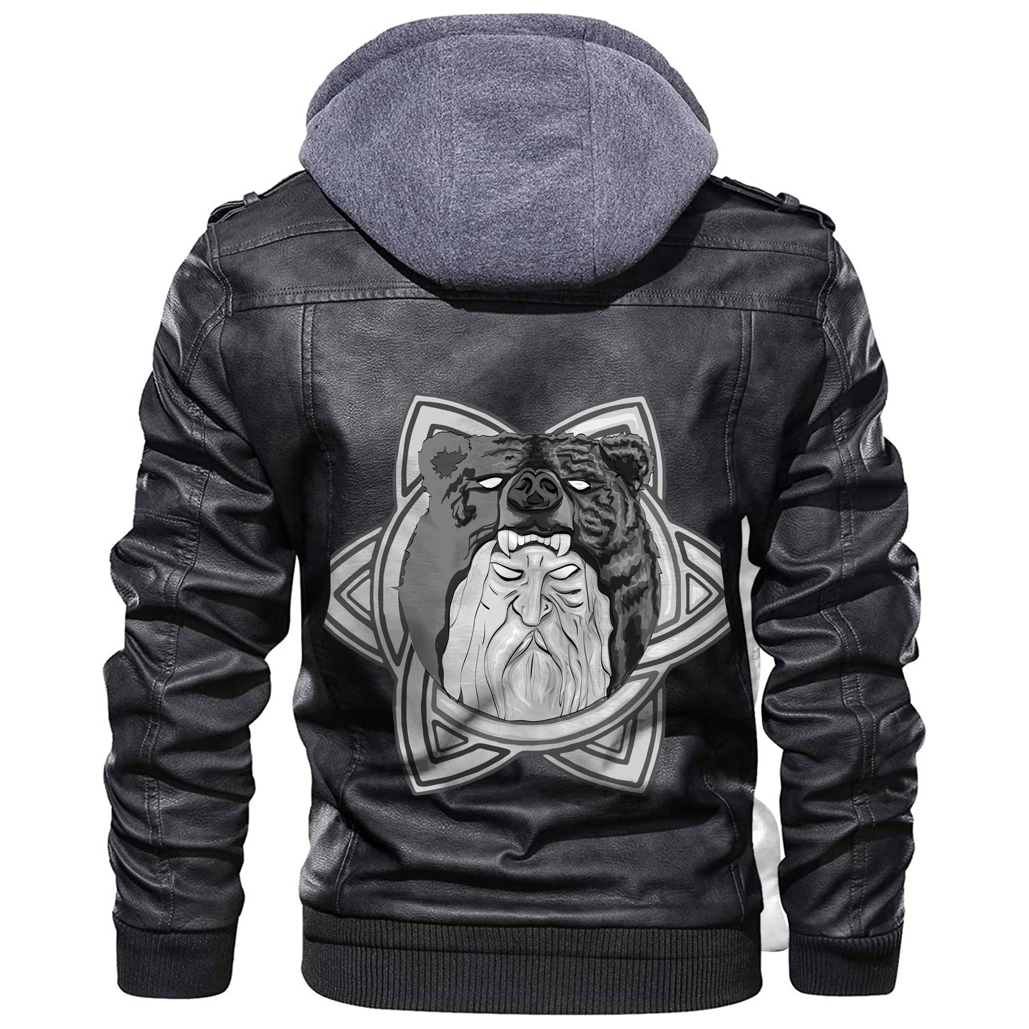 Viking Symbol Meaning Create Your Own Reality Leather Jacket RLT12 - Wonder Print Shop
