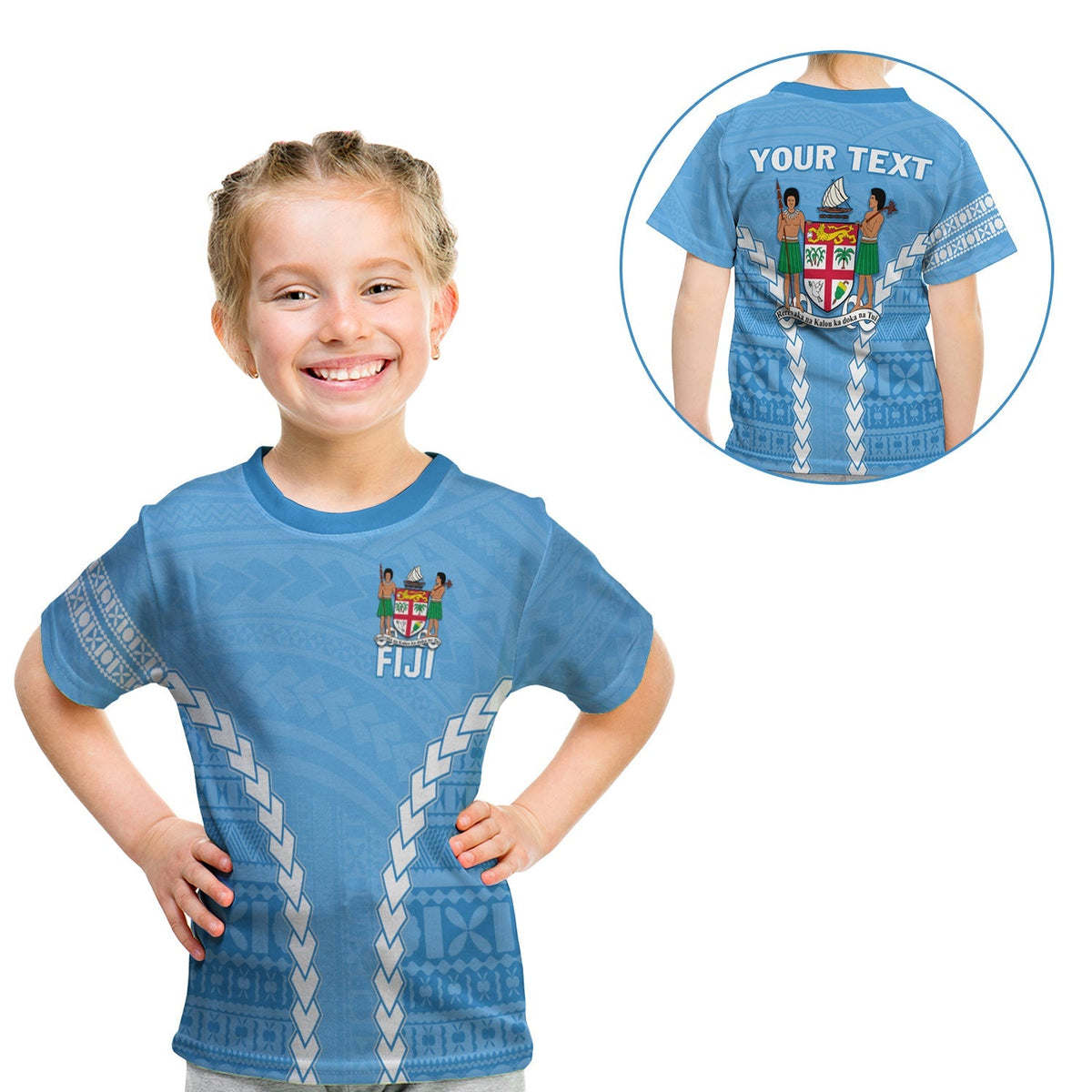 Custom Fiji Impressive T Shirt KID 2021 Polynesian LT13 - Wonder Print Shop