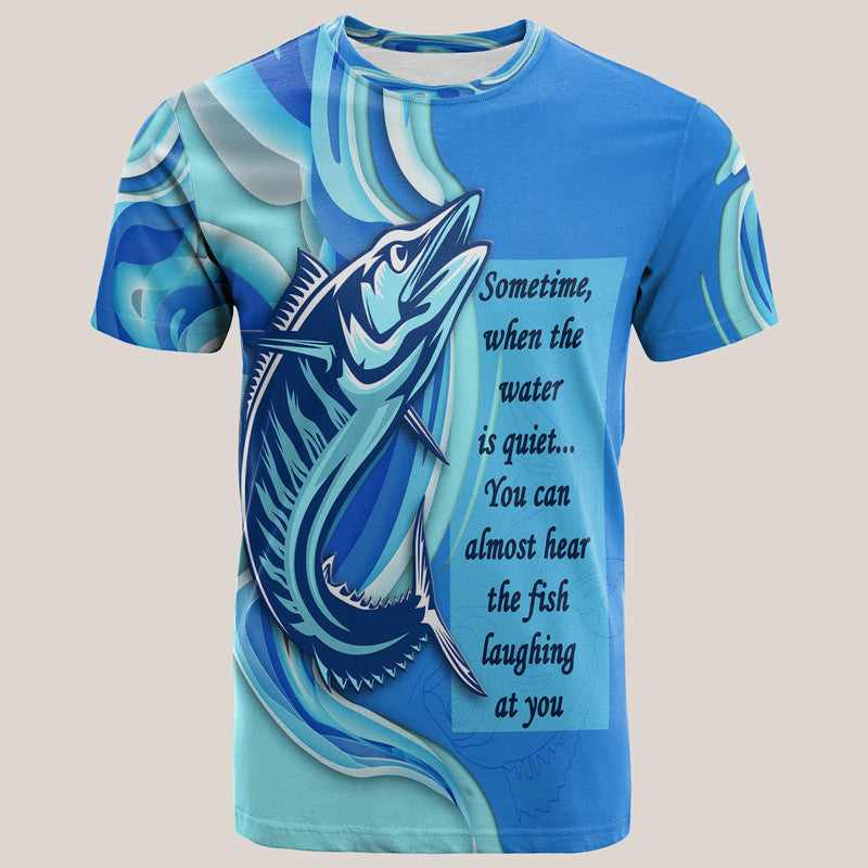 Fathers Day Fishing Quotes T Shirt Ocean Wave Style - Wonder Print Shop
