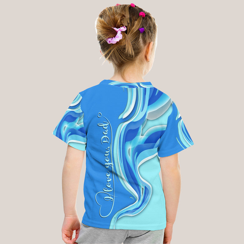 Custom Fathers Day Fishing Quotes T Shirt Ocean Wave Style - Wonder Print Shop