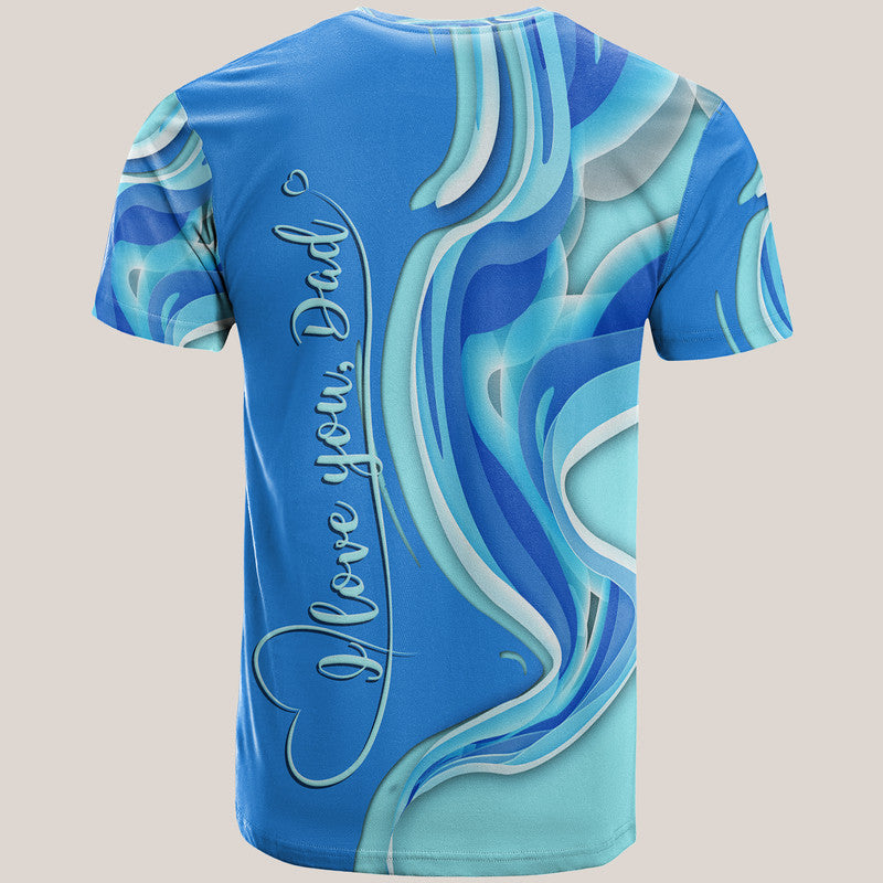 Fathers Day Fishing Quotes T Shirt Ocean Wave Style - Wonder Print Shop