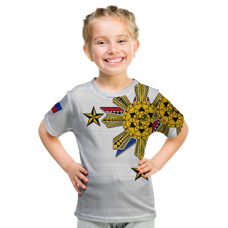 Custom Filipino T Shirt Tribal White Style LT6 - Wonder Print Shop