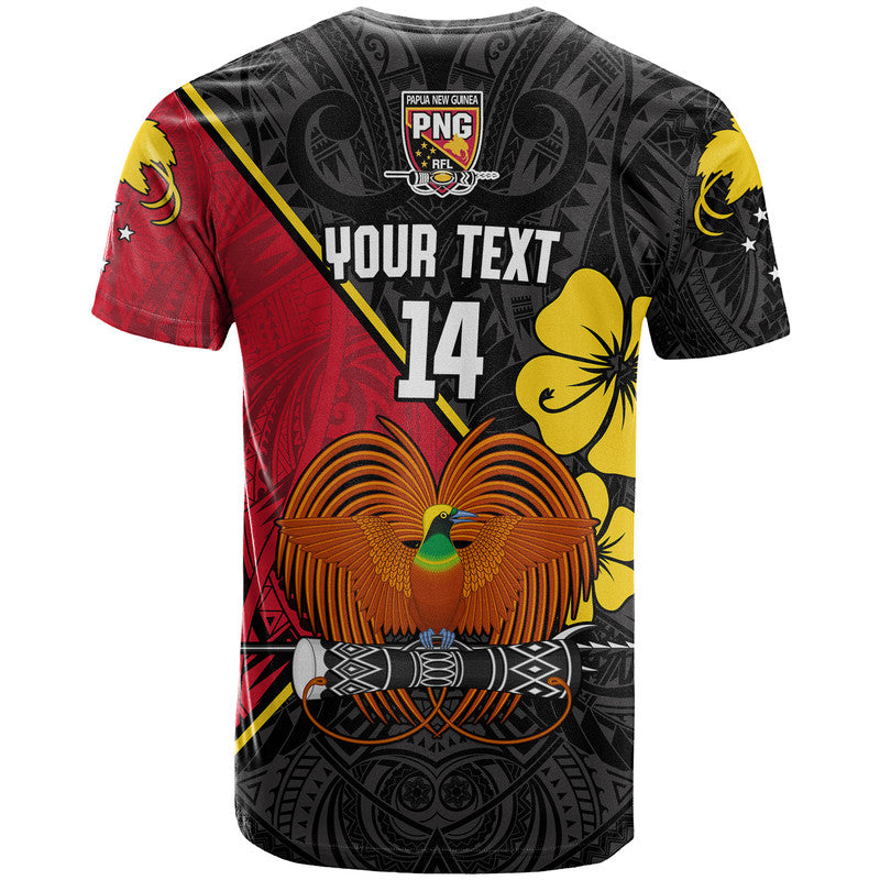 Custom The Kumuls PNG T Shirt Papua New Guinea Polynesian Dynamic Style Black - Wonder Print Shop