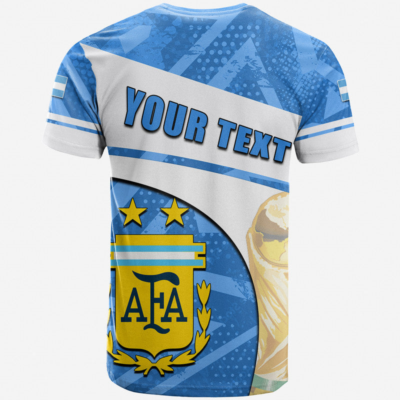 Custom Argentina Football T Shirt Basic Style LT6 - Wonder Print Shop