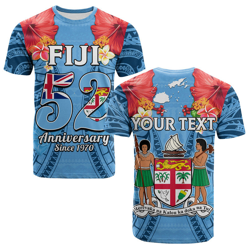 Custom Fiji 1970 T Shirt Happy 52 Years Independence Anniversary - Wonder Print Shop