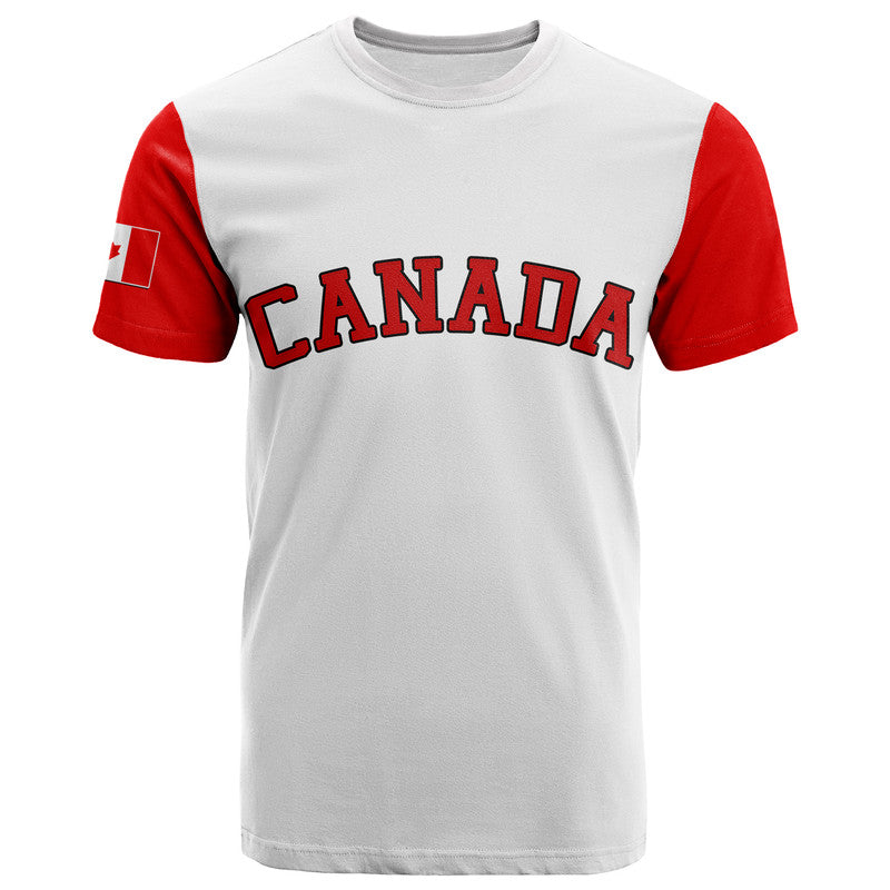 Custom Baseball 2023 Canada T Shirt White Style LT6 - Wonder Print Shop