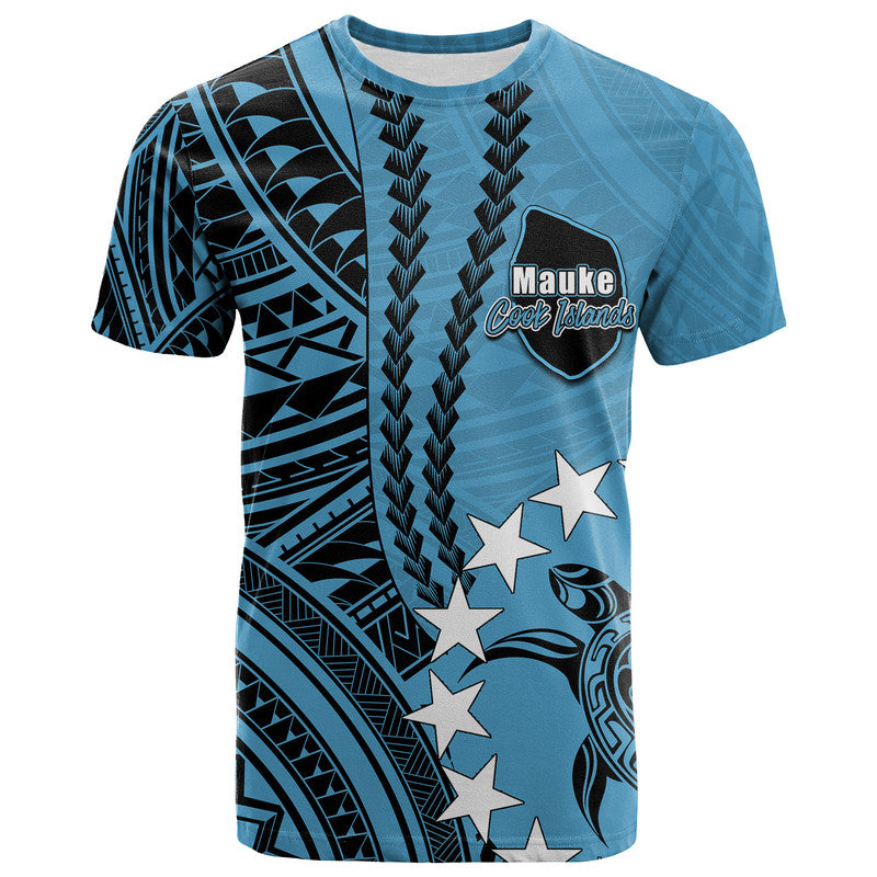 Cook Islands Mauke Polynesian T Shirt LT6 - Wonder Print Shop