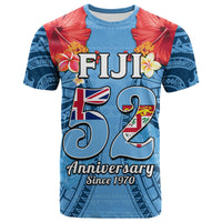Custom Fiji 1970 T Shirt Happy 52 Years Independence Anniversary - Wonder Print Shop