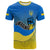 Custom Ukraine T Shirt National Flag Style - Wonder Print Shop