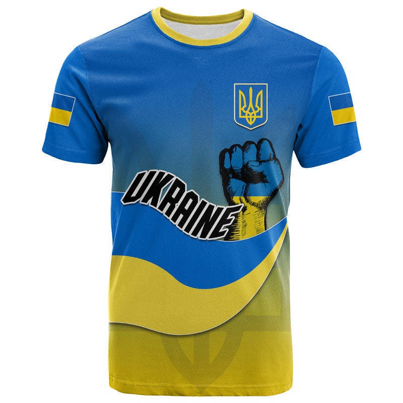 Ukraine T Shirt National Flag Style - Wonder Print Shop