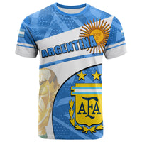 Custom Argentina Football T Shirt Basic Style LT6 - Wonder Print Shop