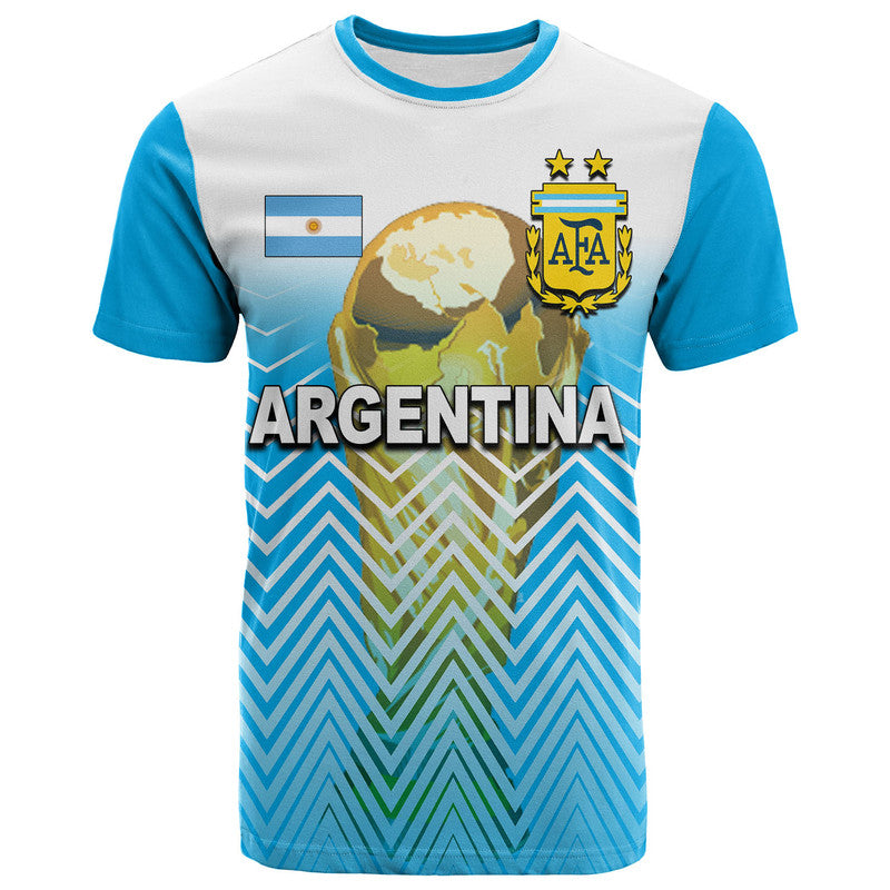 Custom Argentina Football T Shirt Sport Style LT6 - Wonder Print Shop