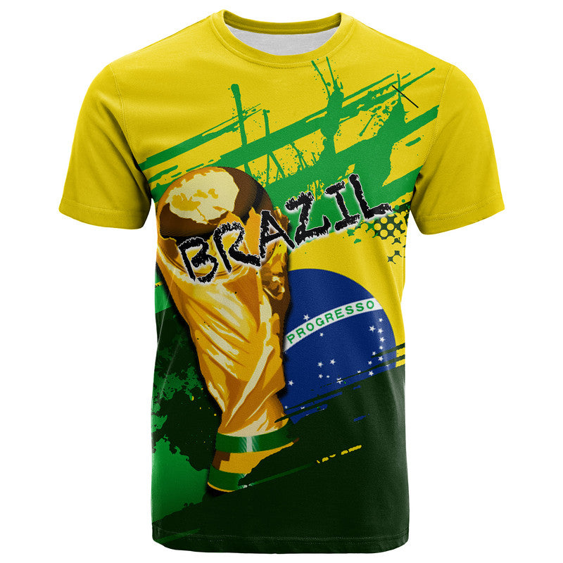 Custom Brazil World Cup Soccer T Shirt LT6 - Wonder Print Shop