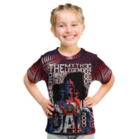 Custom Fathers Day New Zealand Firefighter Dad T Shirt Maori Pattern Style - Wonder Print Shop