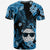 Hawaii Summer Colorful Pineapple T Shirt Light Blue LT6 - Wonder Print Shop