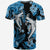 Hawaii Summer Colorful Shark T Shirt Light Blue LT6 - Wonder Print Shop