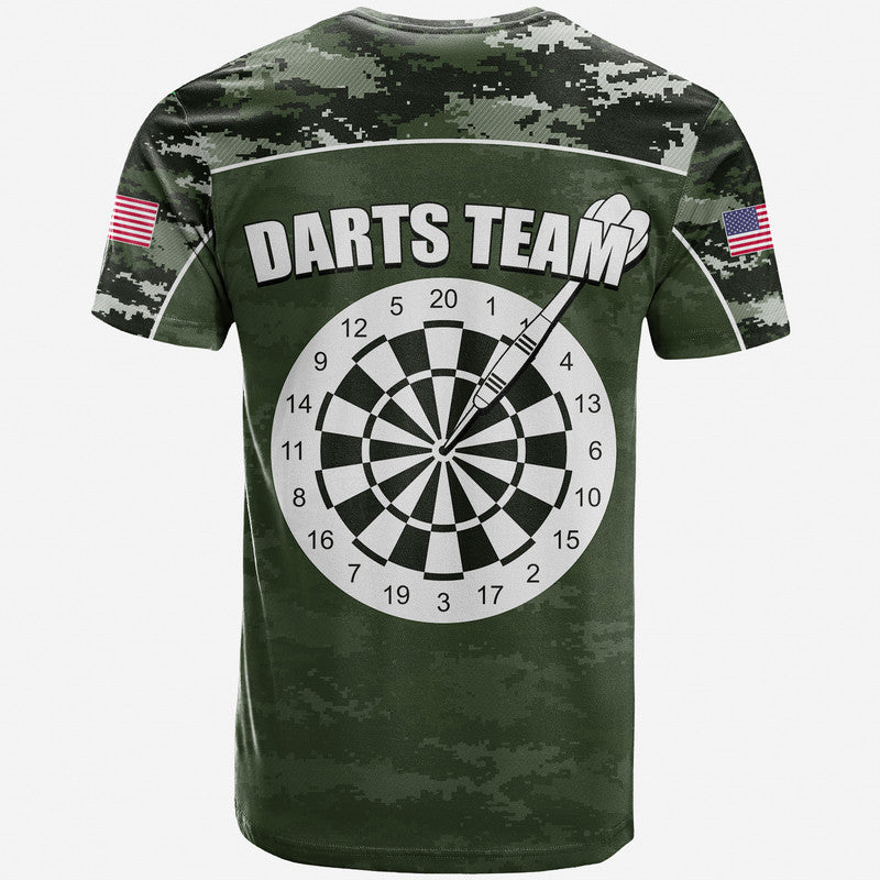 Custom Darts T Shirt Army Style No.2 LT6 - Wonder Print Shop