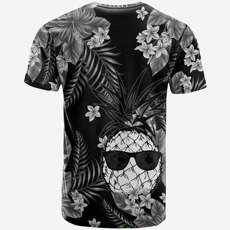 Hawaii Summer Colorful Pineapple T Shirt Gray LT6 - Wonder Print Shop