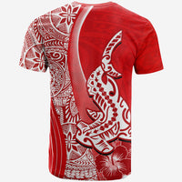Hawaiian Shark Polynesian T Shirt Vibe Red Style LT6 - Wonder Print Shop