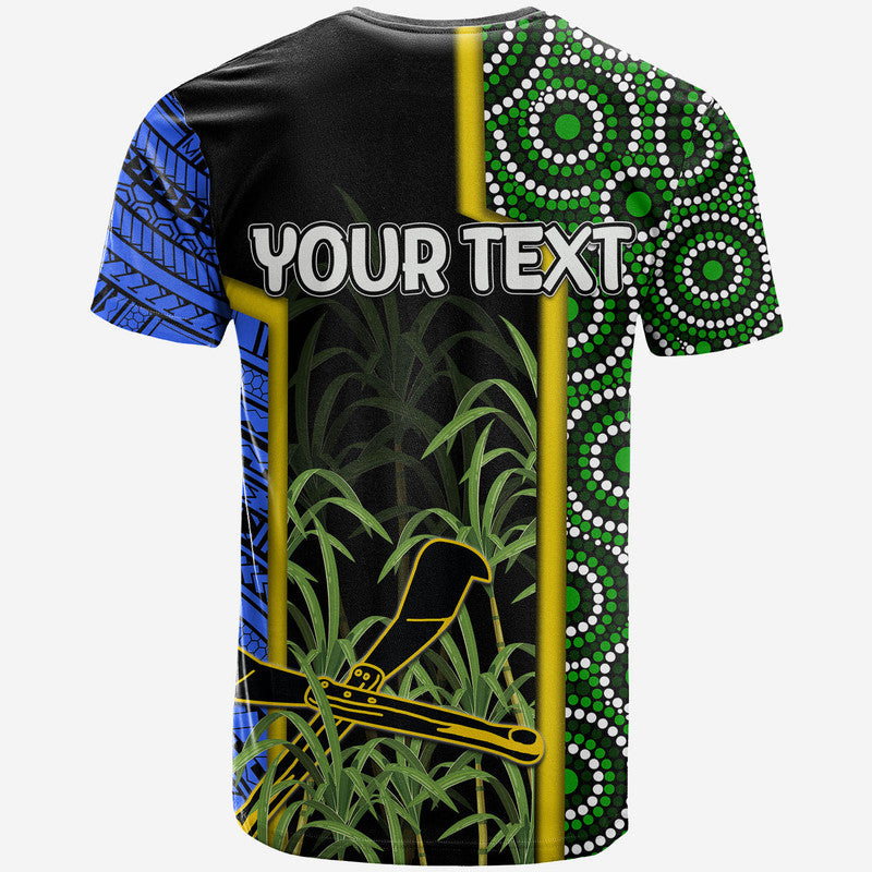 Custom South Sea Islanders Flag Style T Shirt Kanaka LT6 - Wonder Print Shop