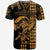 Custom Hawaii Polynesian Warrior Kakau T Shirt Gold LT6 - Wonder Print Shop