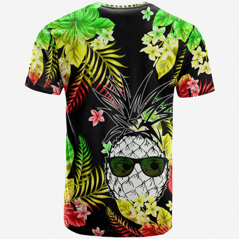 Hawaii Summer Colorful Pineapple T Shirt Reggage LT6 - Wonder Print Shop