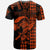 Custom Hawaii Polynesian Warrior Kakau T Shirt Orange LT6 - Wonder Print Shop