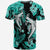 Hawaii Summer Colorful Shark T Shirt Turquesa LT6 - Wonder Print Shop