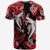 Hawaii Summer Colorful Shark T Shirt Red LT6 - Wonder Print Shop