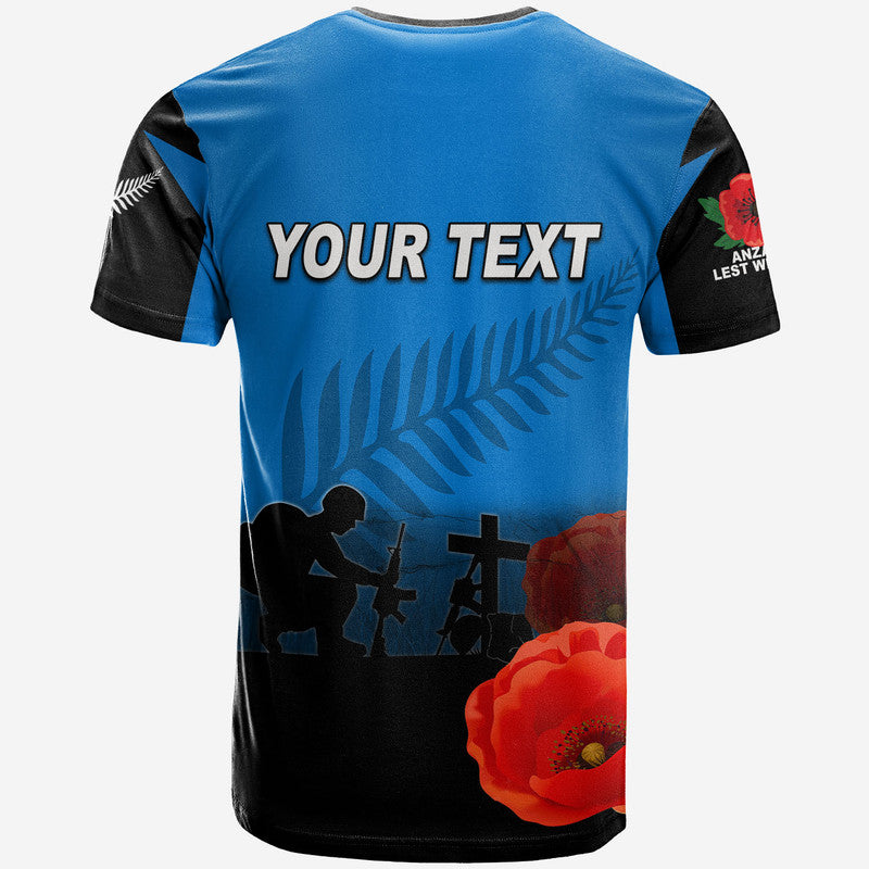 Custom Anzac Day New Zealand Remembers T Shirt LT6 - Wonder Print Shop
