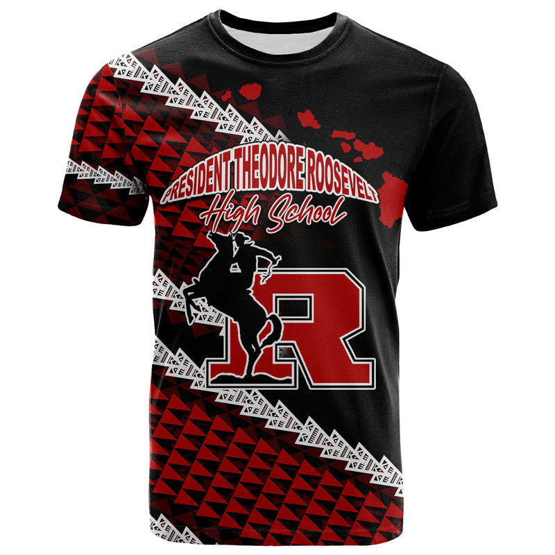 Custom President Theodore Roosevelt High School Hawaii T Shirt LT6 - Wonder Print Shop