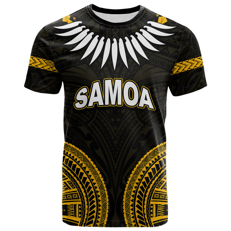 Custom Samoa Ula Nifo Tribal T Shirt Gold Style LT6 - Wonder Print Shop