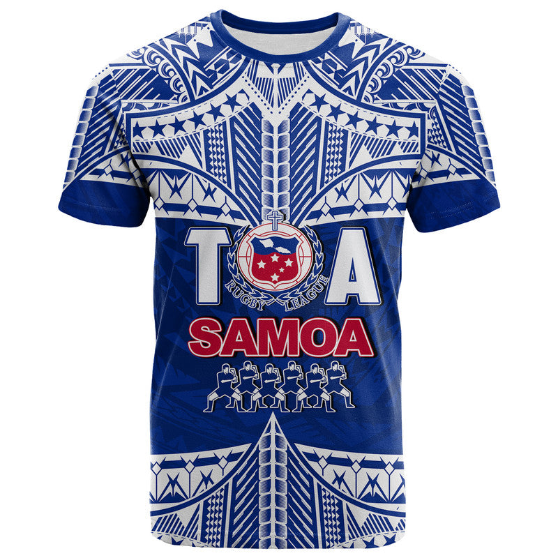 Custom And Number Toa Samoa Rugby T Shirt Siva Tau LT6 - Wonder Print Shop